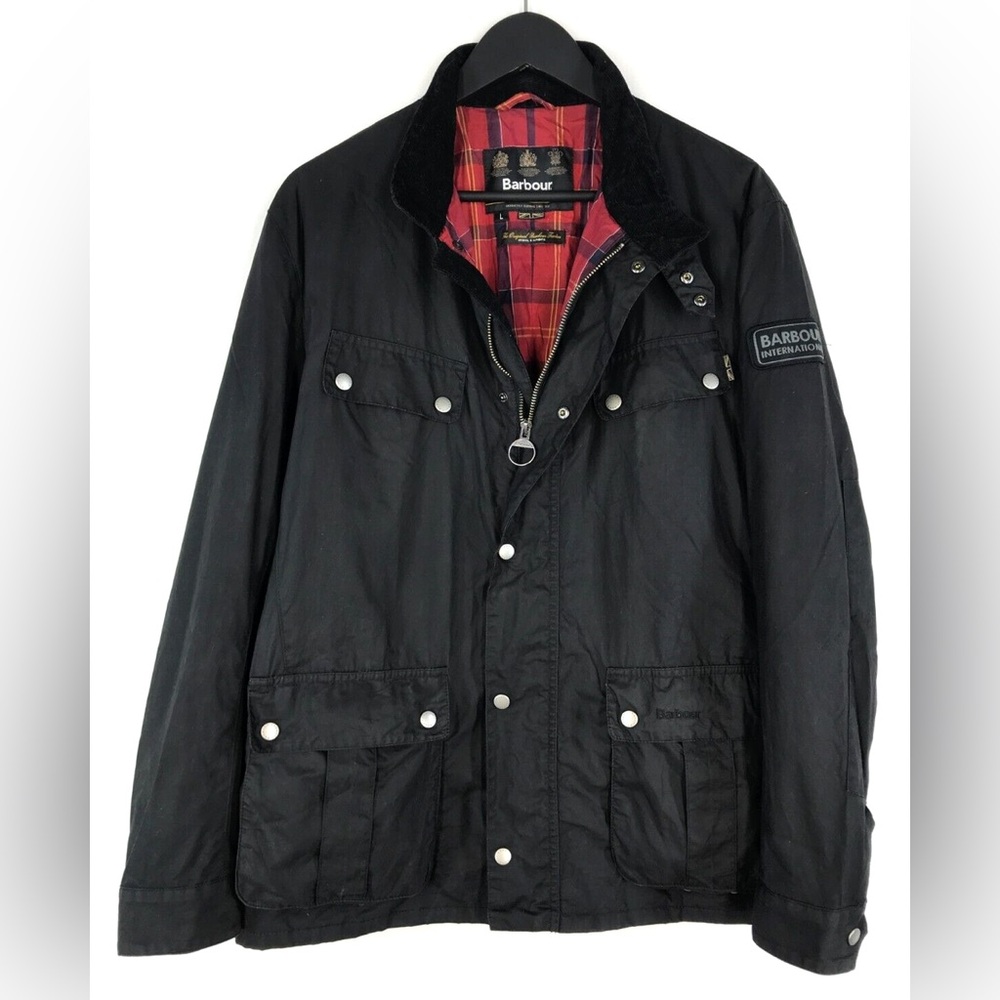 Barbour Black Military Field Jacket
